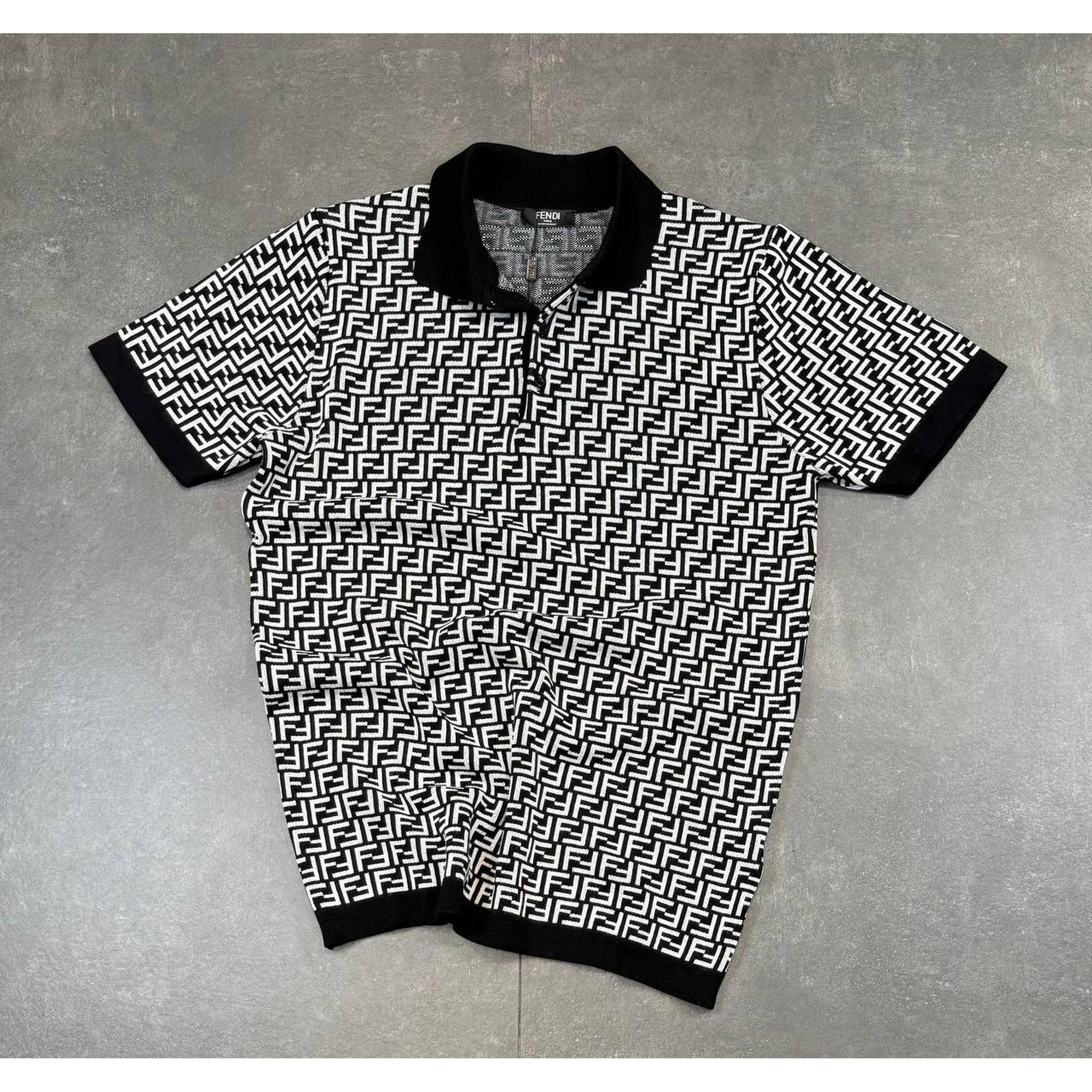 Black Monogram Polo T-Shirt