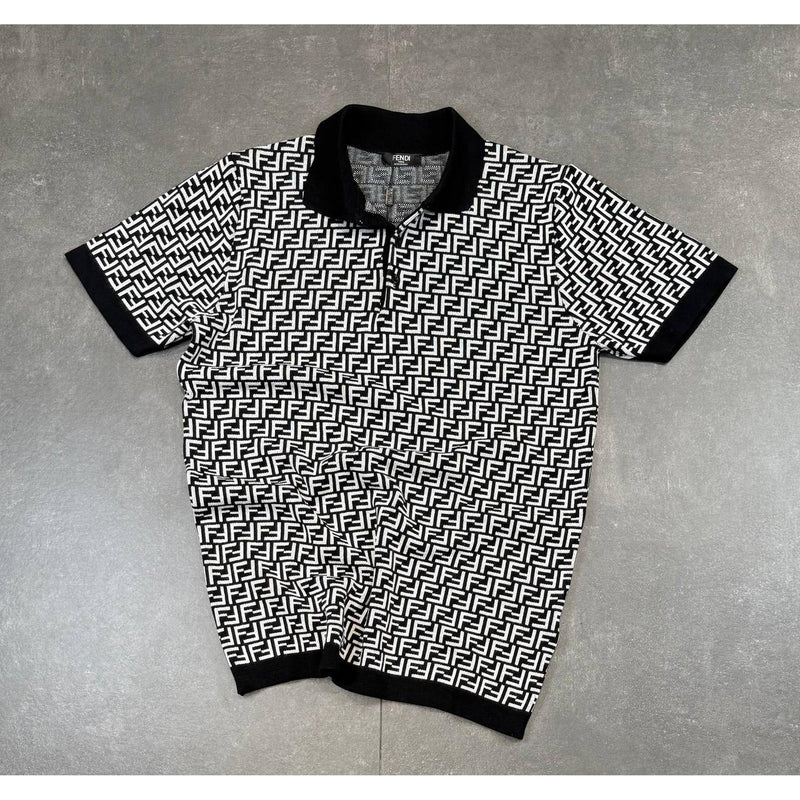 Black Monogram Polo T-Shirt
