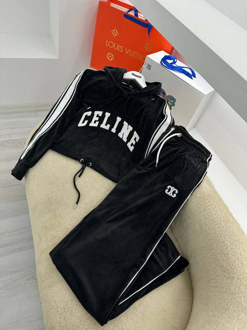 Black Women Cotton Tracksuit