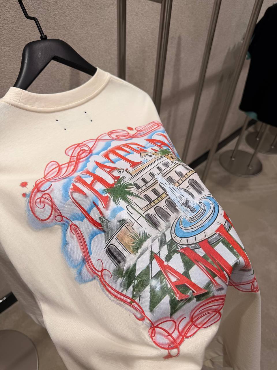 Ecru Cotton T-shirt