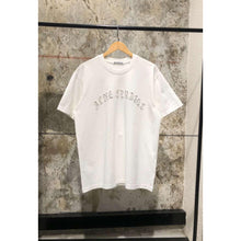 White Cotton T-shirt with Embroidered Logo