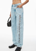 Black & Blue Ripped Jeans