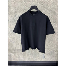 Black Oversized Ripped T-shirt