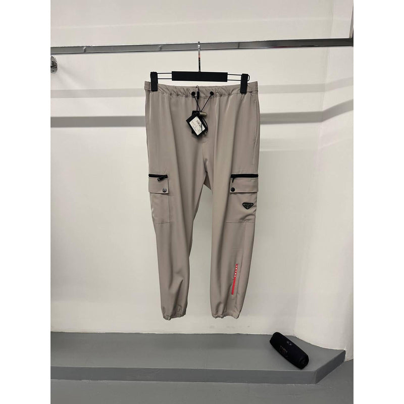 Beige Summer Track Pants