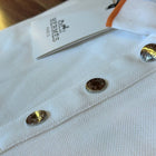 White Cotton Polo T-shirt