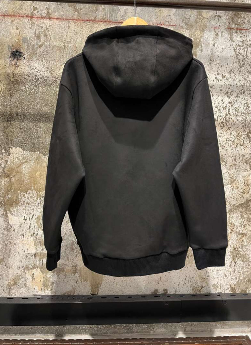 Black Cotton Hoodie