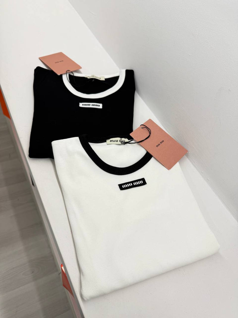 Black & White Cotton Blouse