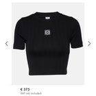 Černobílý dámský crop top