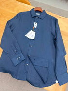 Dark Blue Linen Set