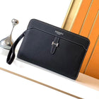 Black Leather Clutch (Box included)