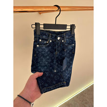 Dark Blue Monogram Kids Jeans