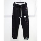 Black Cotton Track Pants
