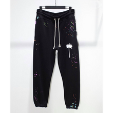 Black Cotton Track Pants