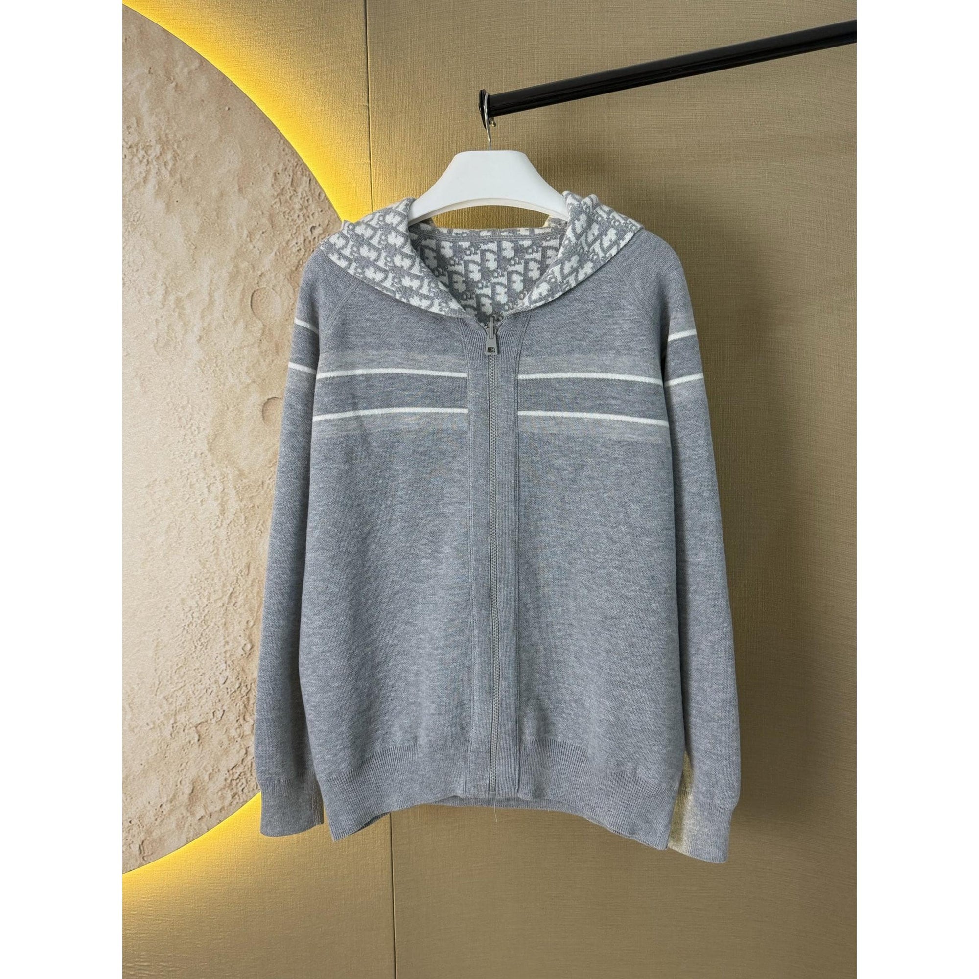 Grey Cashmere Reversible Sweatshirt