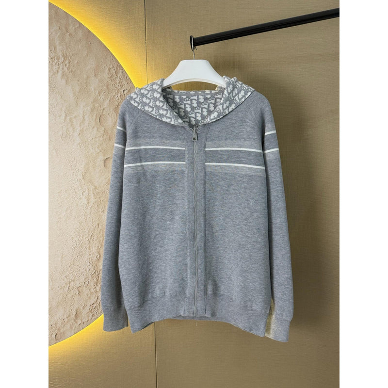 Grey Cashmere Reversible Sweatshirt