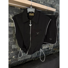 Black Women Set - Shorts and Vest