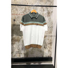 Knitted Polo T-shirt with Embroidered Logo