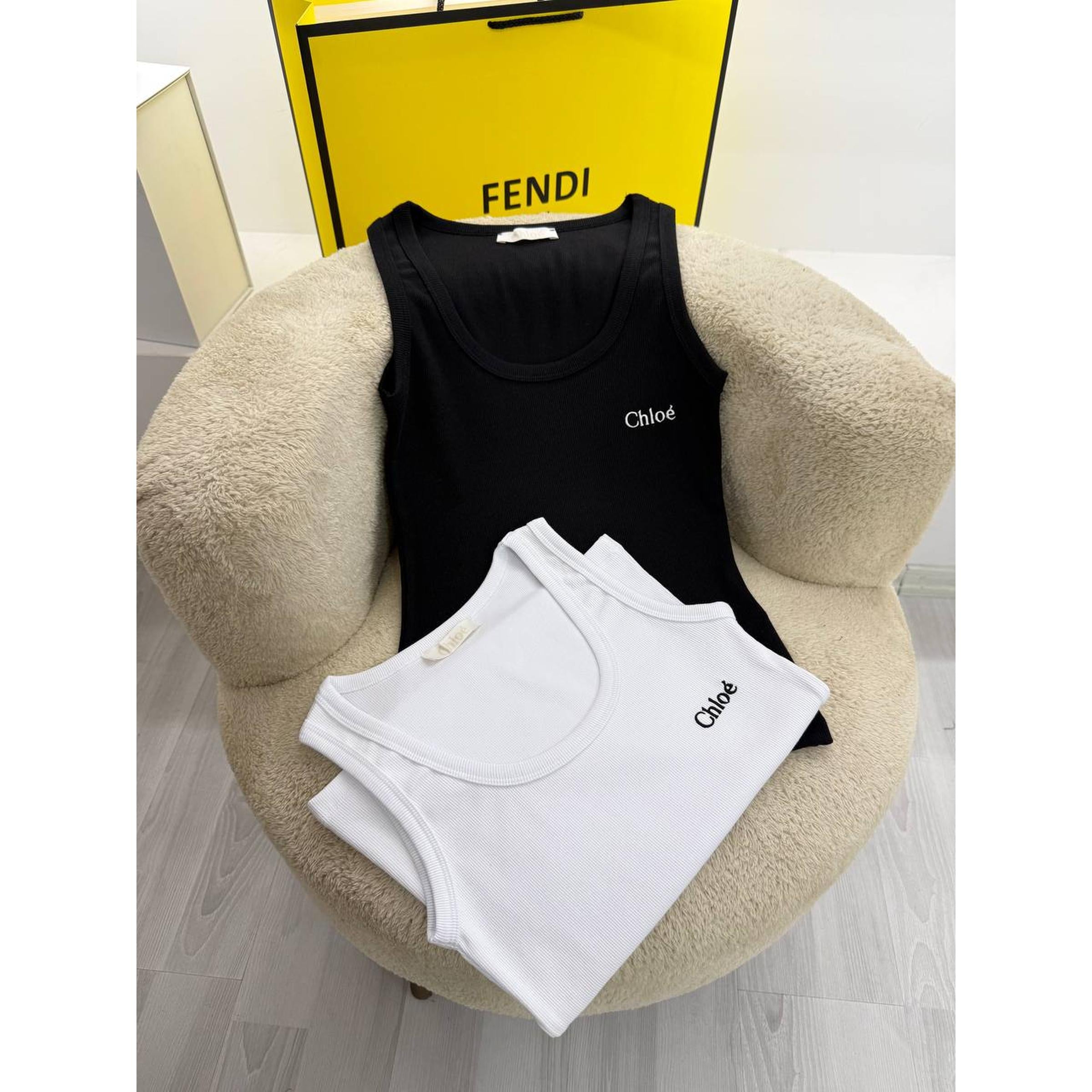 Women Cotton Top in Black and White