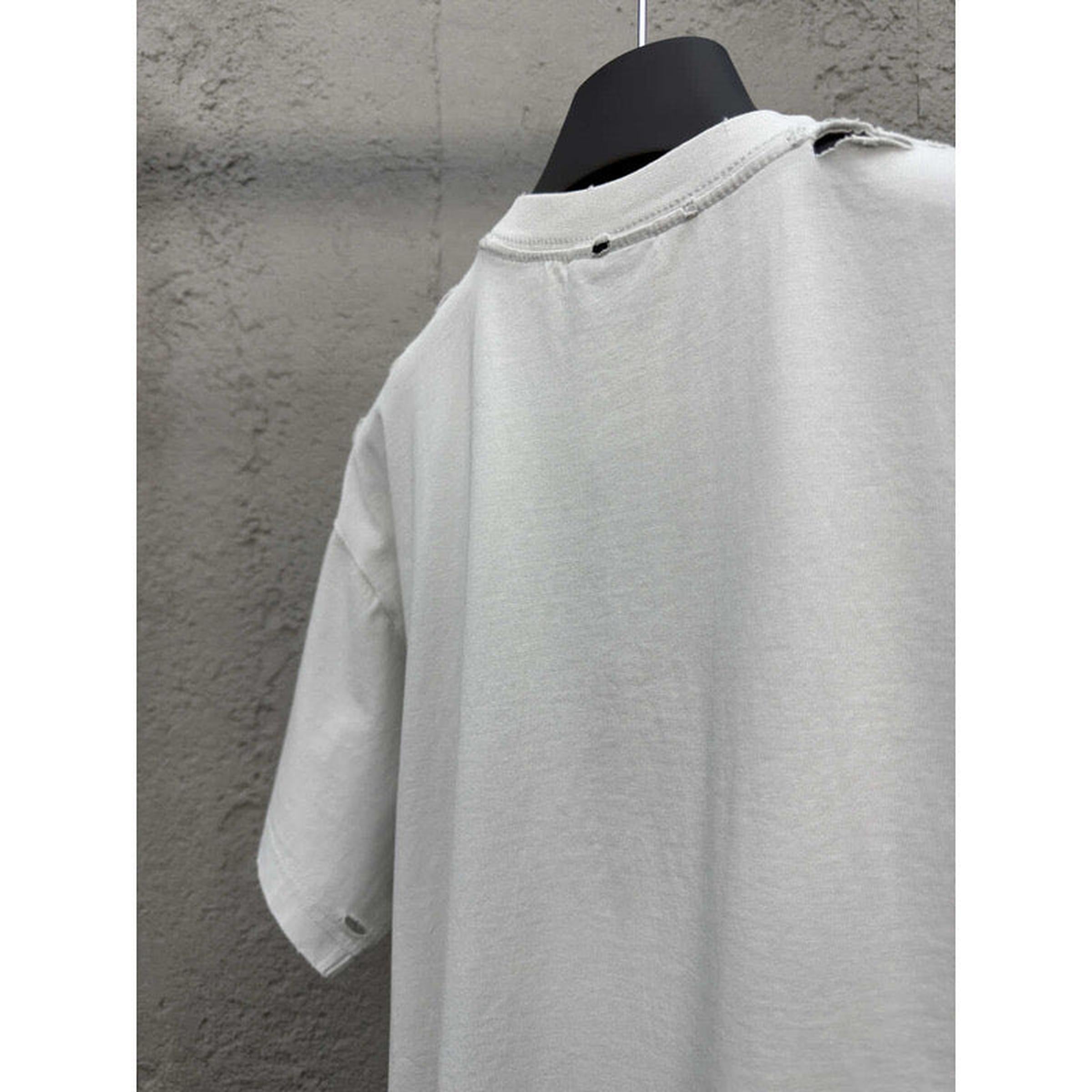 White Cotton Oversized T-shirt