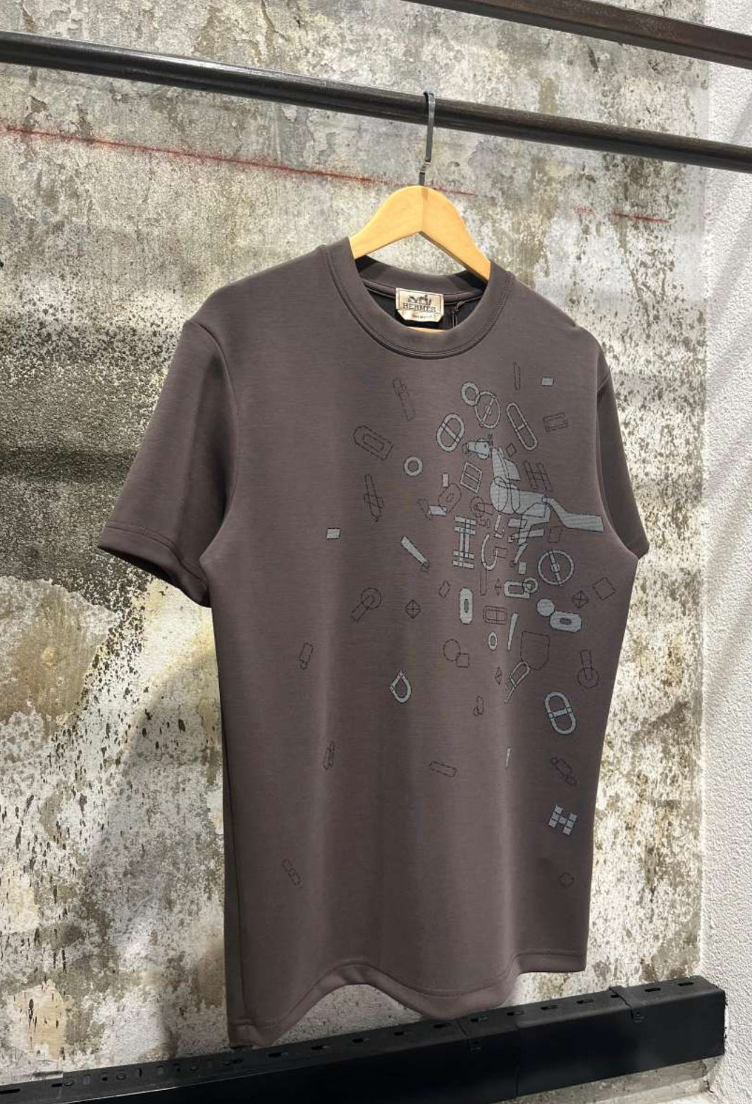 Brown Cotton T-shirt