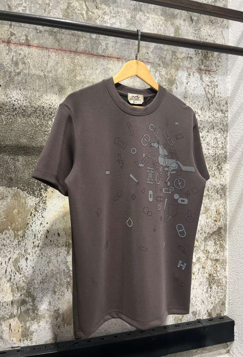 Brown Cotton T-shirt