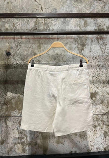 Cream Linen Shorts