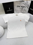 White Cotton Women T-shirt