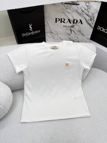White Cotton Women T-shirt