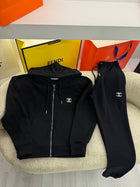 Black Cotton Wimen Tracksuit
