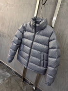 Grey Monogram Bomber Jacket