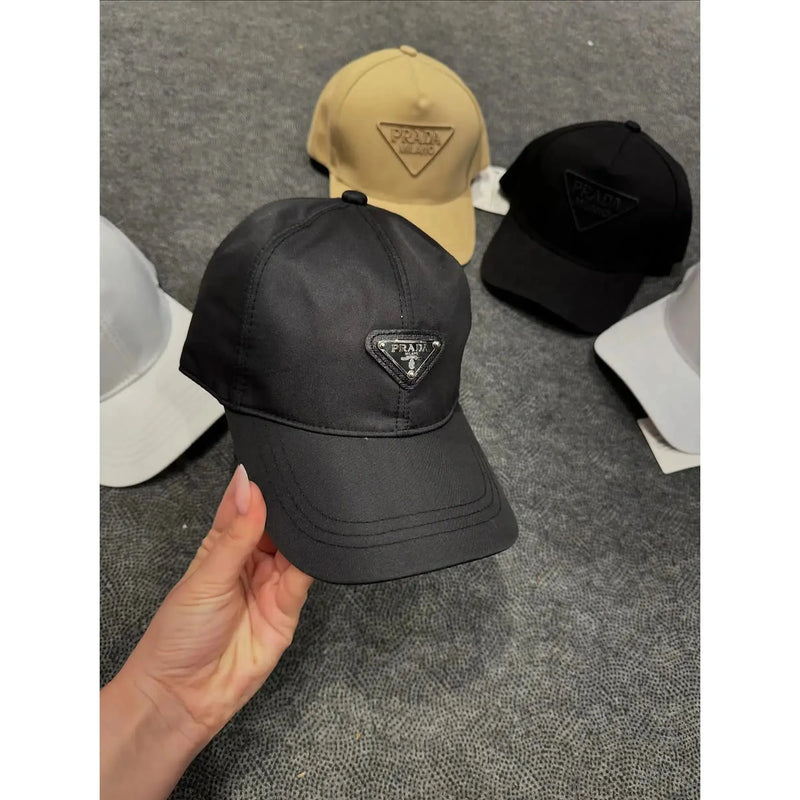 Black Hat with Metal Emblem