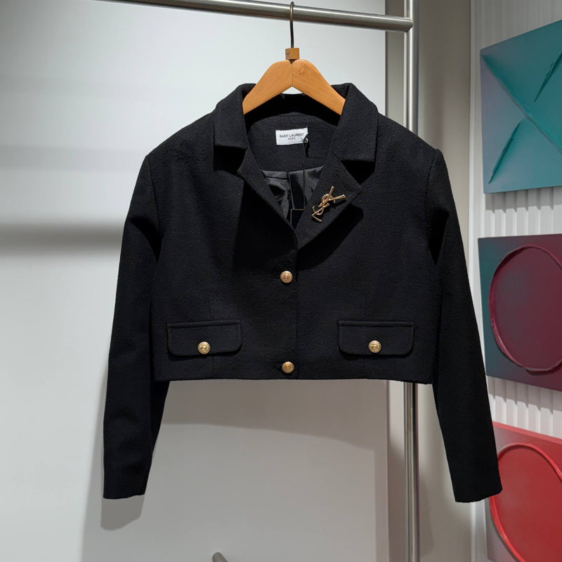 Black Women Short Coat
