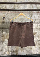 Brown Linen Shorts