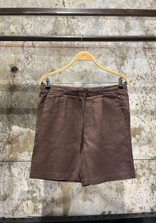Brown Linen Shorts