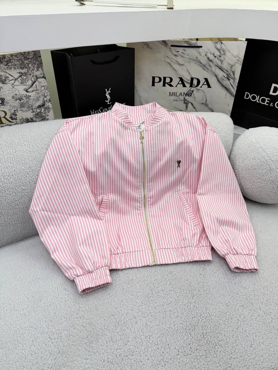 Pink Windbreaker Jacket