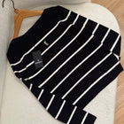 Black Knitted Women Blouse