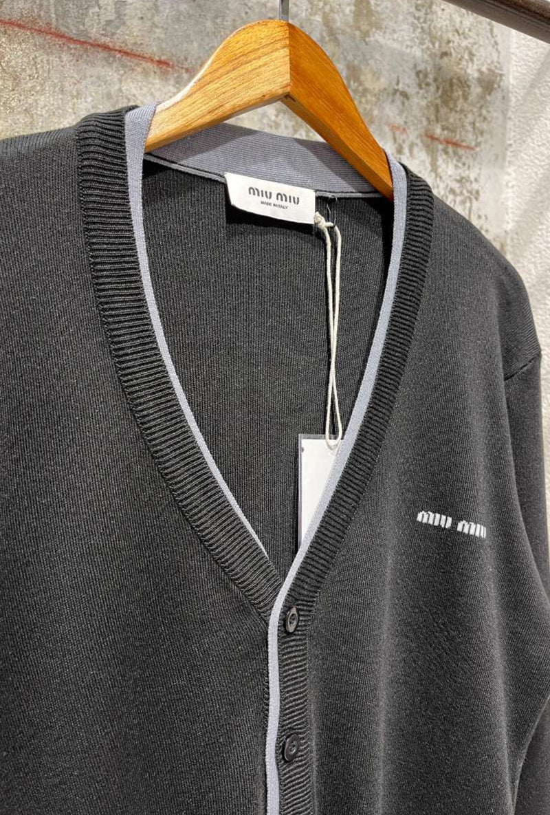 Black Knitted Cardigan