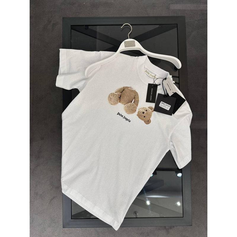White & Baby Pink Women T-shirt
