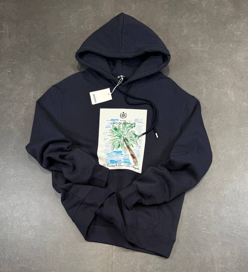 Dark Blue Oversized Hoodie