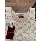 Beige Women Knitted Top Tank