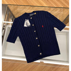 Women Knitting Short Sleeved Cardigan in 3 Colors