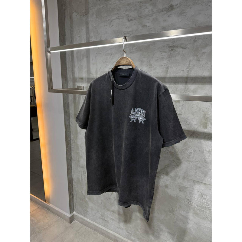 Černé seprané oversized tričko