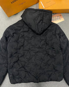 Black Monogram Bomber Jacket