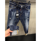 Blue Sprayed Jeans