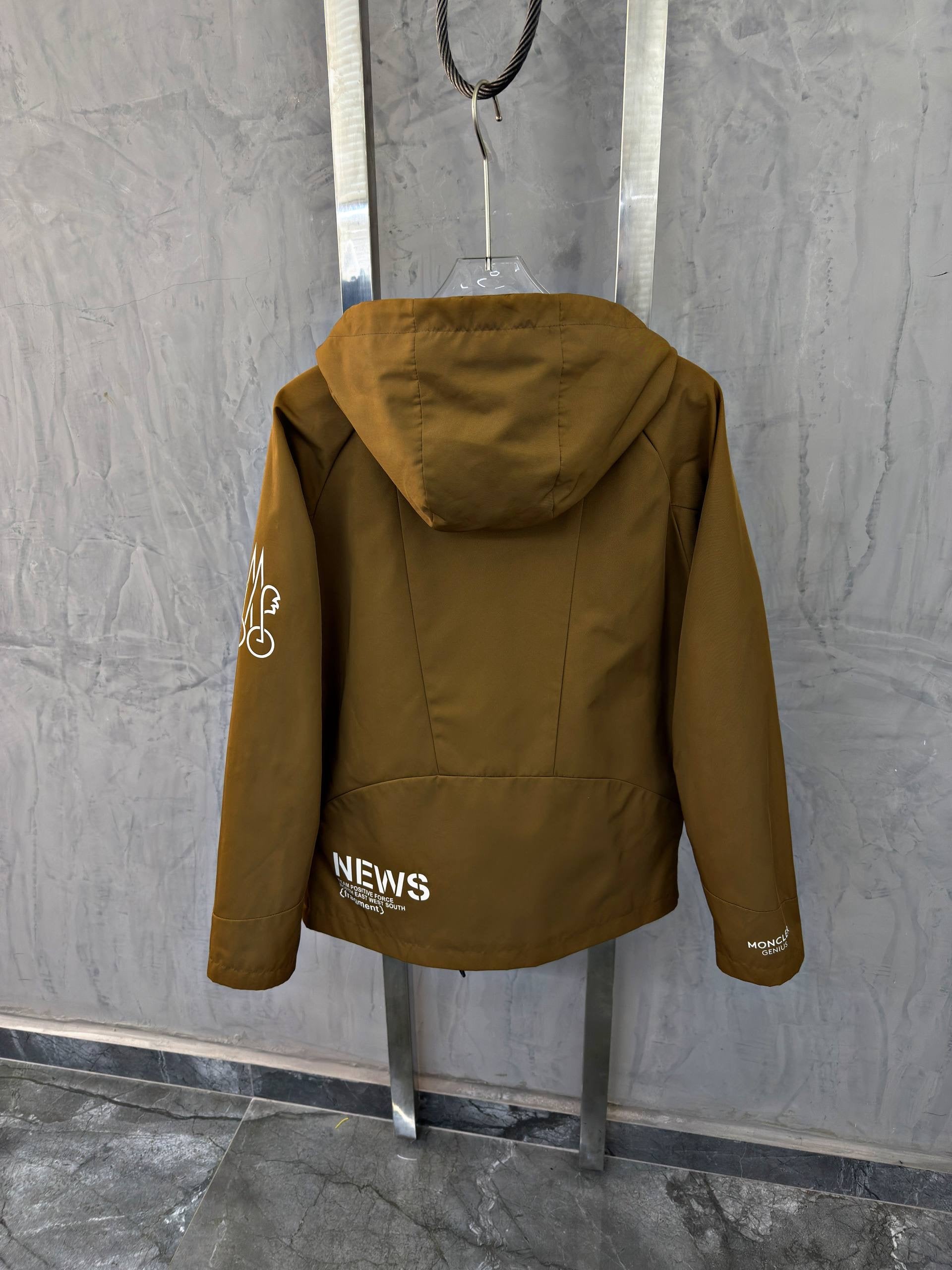 Brown Windbreaker Jacket