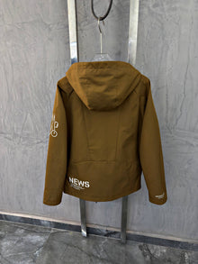 Brown Windbreaker Jacket