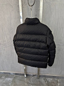 Black Monogram Bomber Jacket