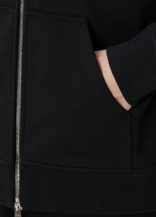 Black Zipper Sweatshirt