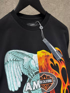 Black Cotton Oversized T-shirt