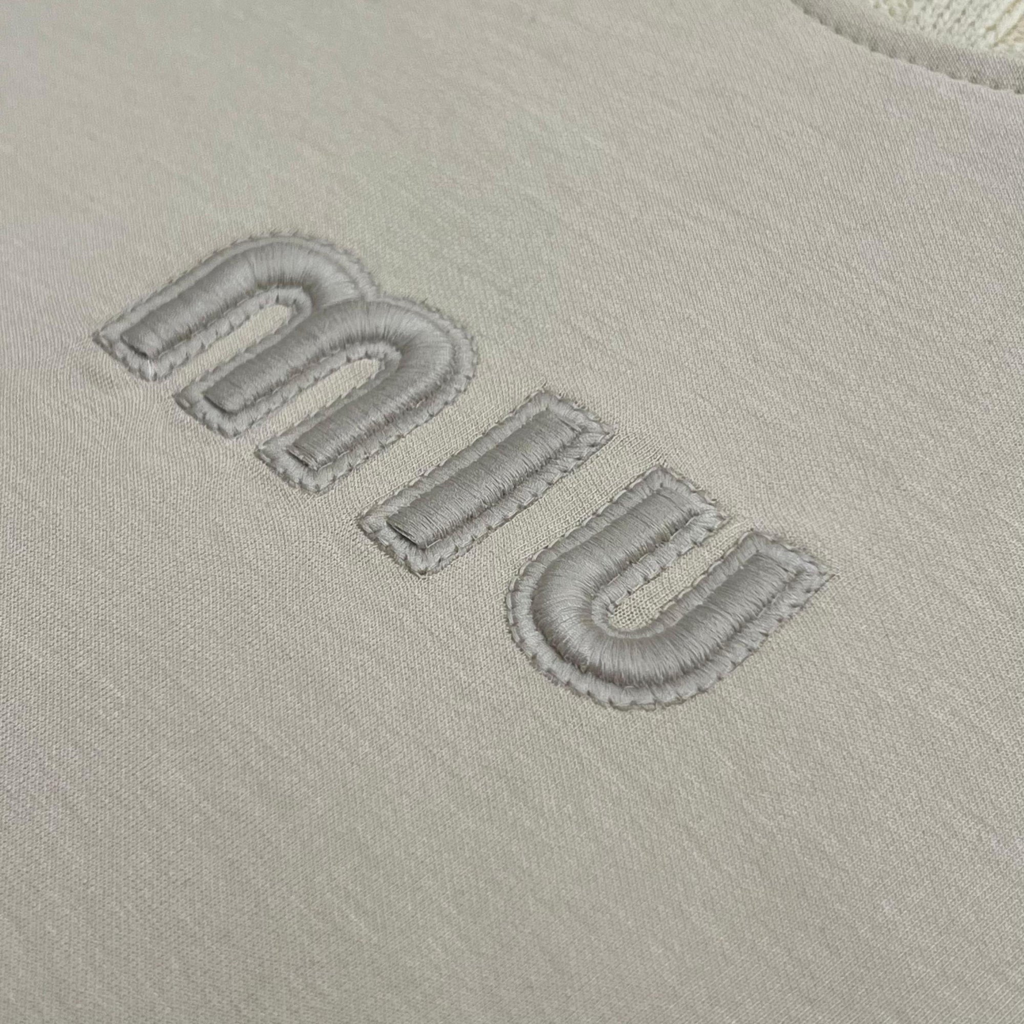 Ženski pamučni set od 2 komada u ecru boji (prsluk nije uključen)